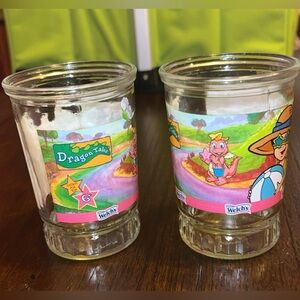 Dragon Tales Welch's Glass Set vintage